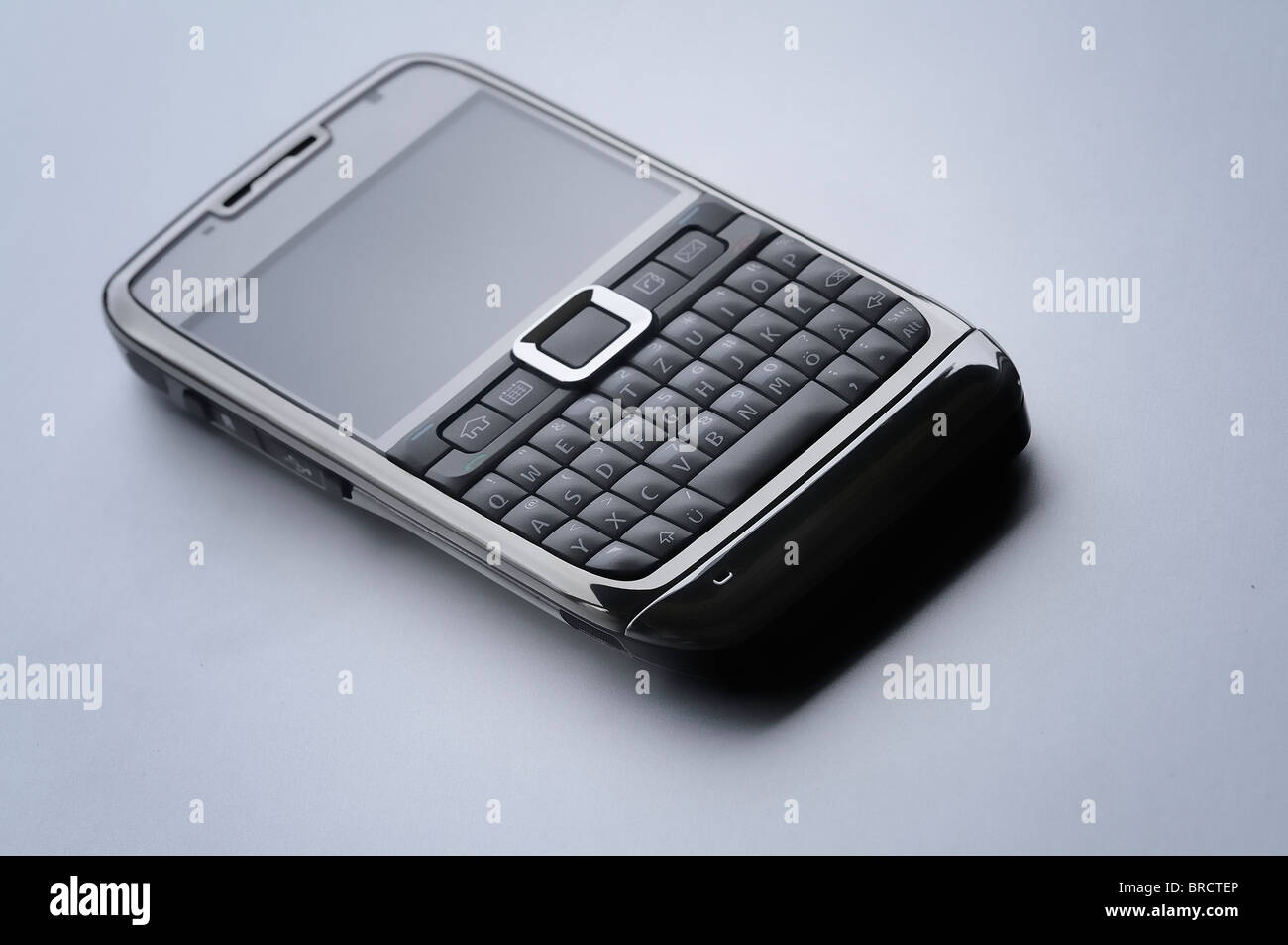 Close-up of a smart cell phone keyboard Stock Photo - Alamy