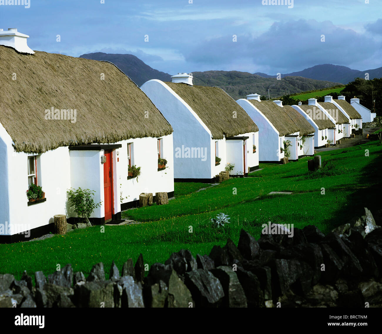 Tullycross Co Galway Ireland Holiday Cottages Stock Photo