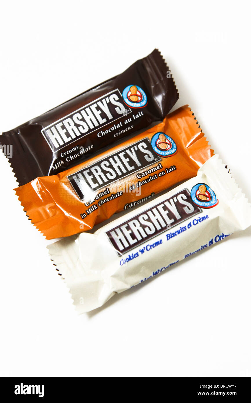 hershey's hersheys chocolate bars Stock Photo