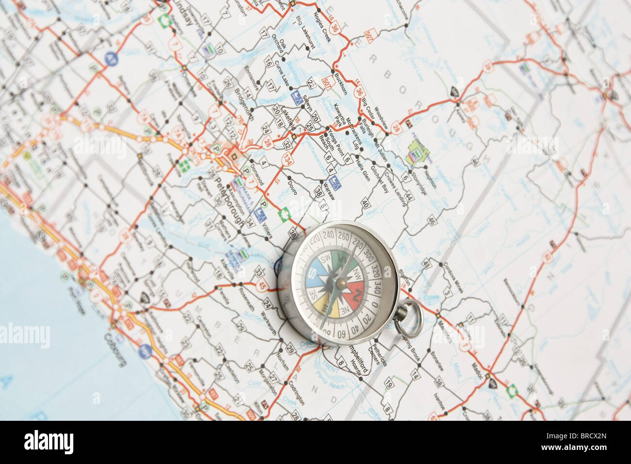 compass Ontario map Stock Photo Alamy