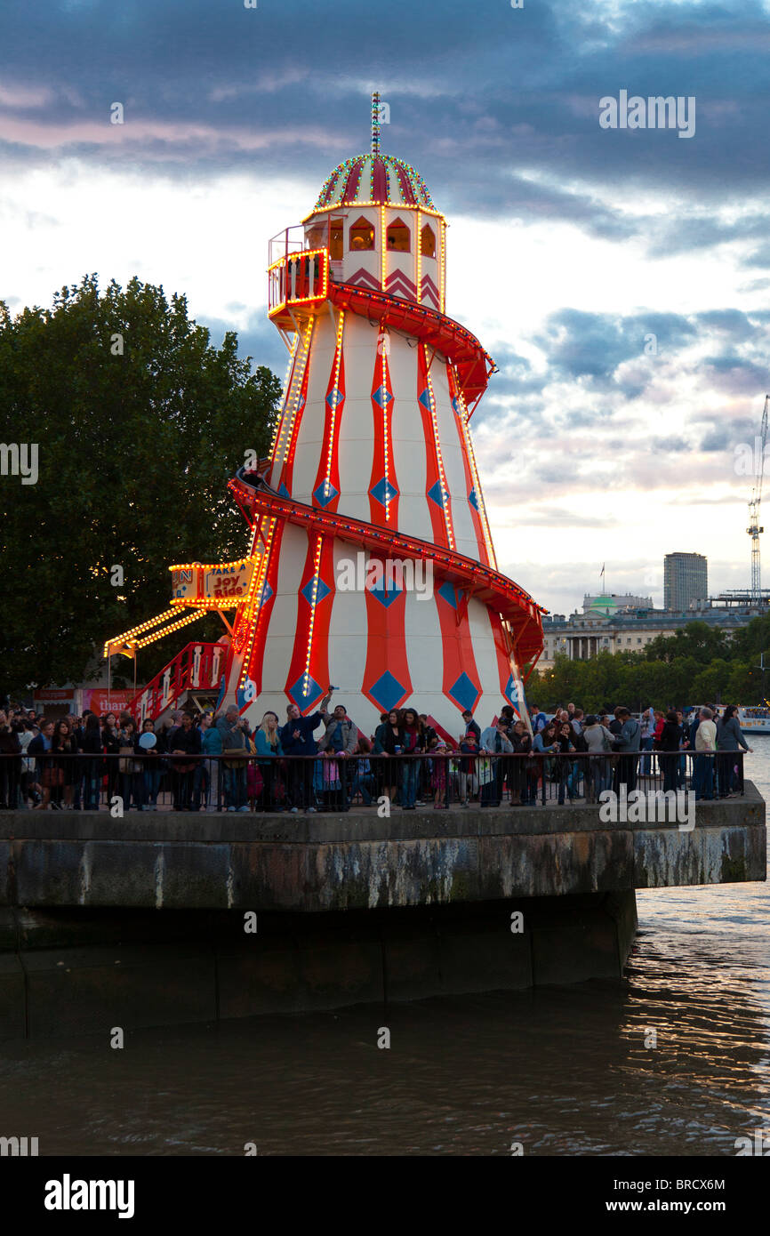 Helter skelter at The Mayor's Thames Festival is London, England, UK. Stock Photo