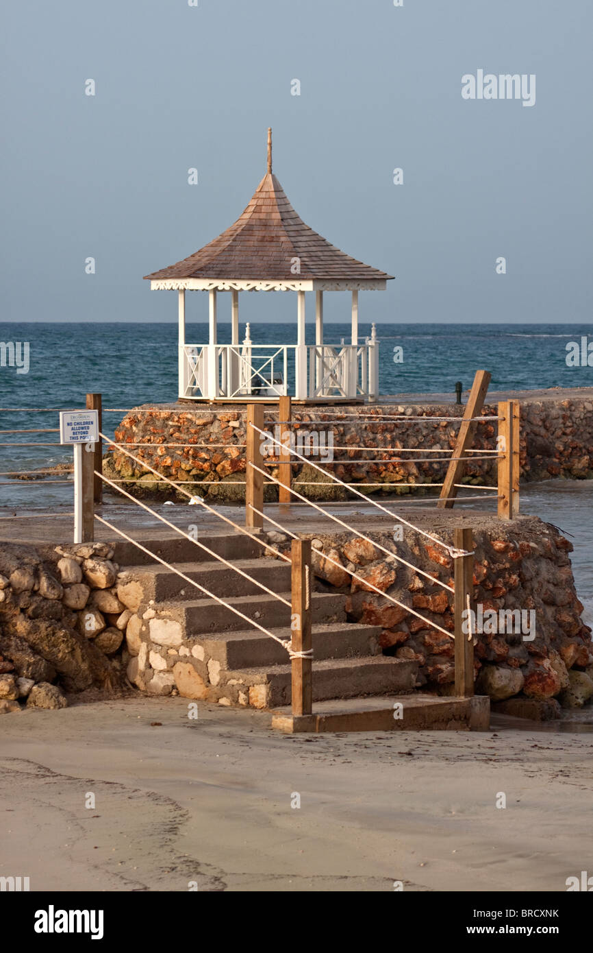 beach at Runaway Bay Jamaica Stock Photo Alamy
