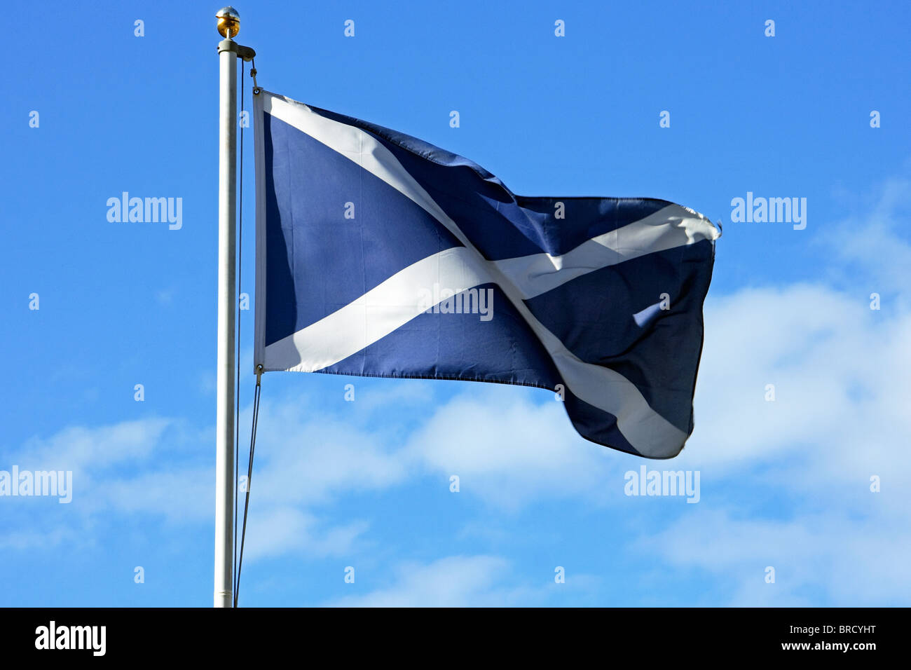 The Scottish flag Stock Photo