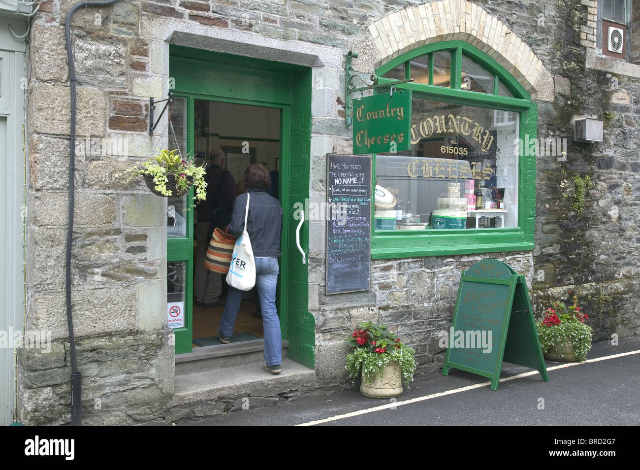 Country Cheeses, Tavistock, Dartmoor, Devon Stock Photo