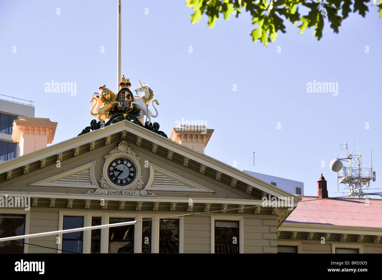 New Zealand, North Island, Wellington, Parliament library Stock Photo