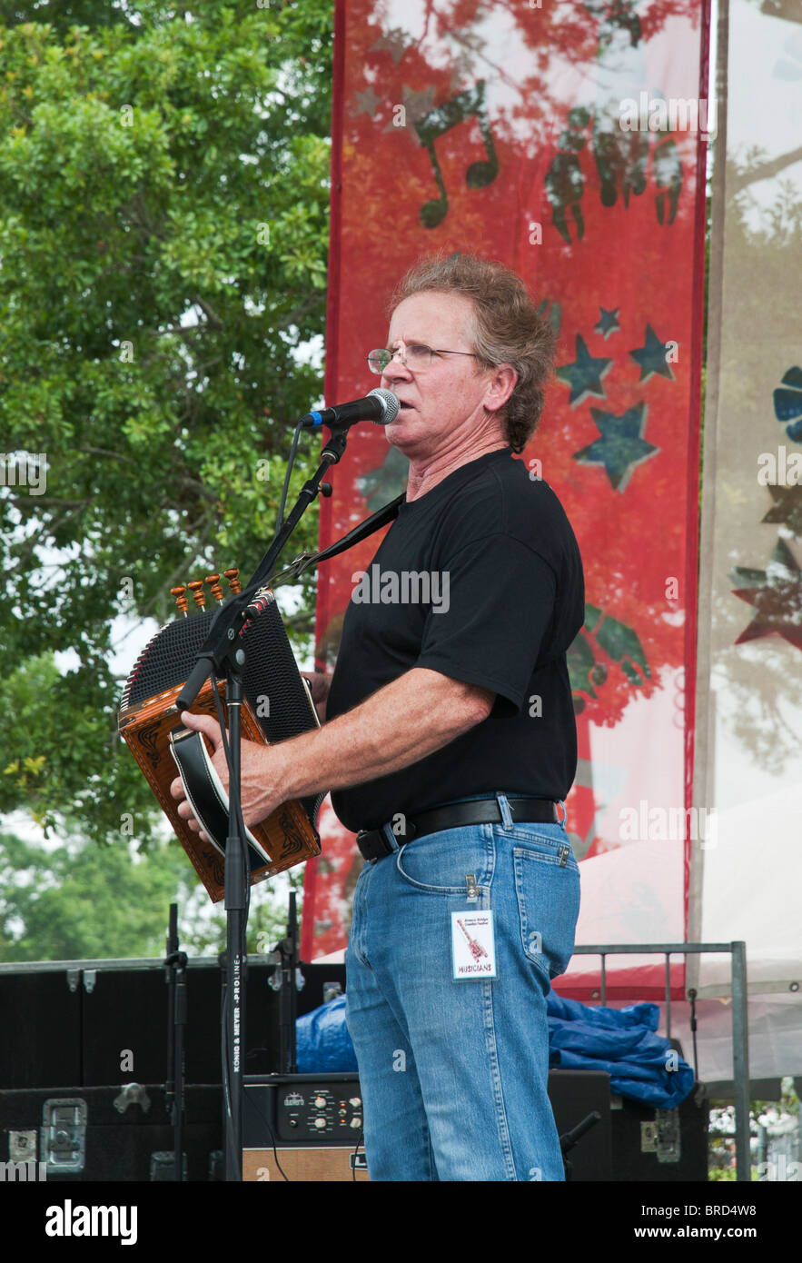 Jesse lege playing cajun accordion musician hi-res stock photography and  images - Alamy