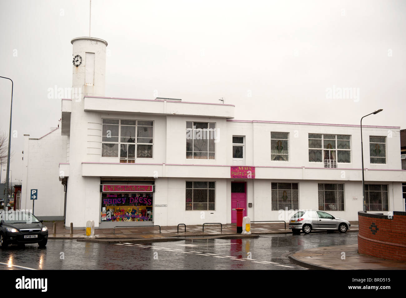 Art Deco building architecture Cleethorpes Lincolnshire UK Stock Photo