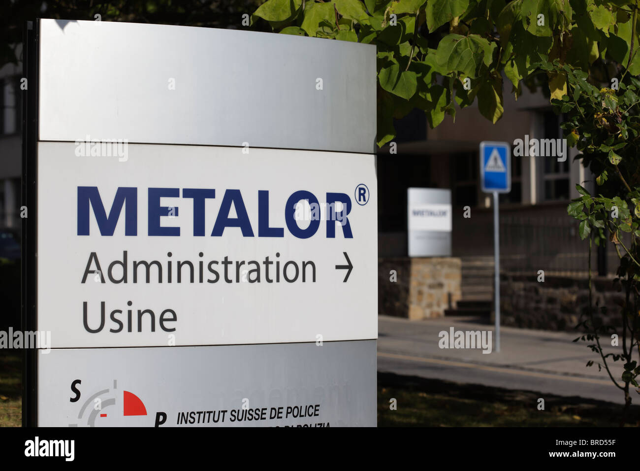 Metalor sign by Charles Lupica Stock Photo