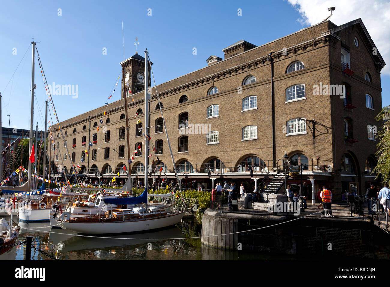 St Katharine Docks, London, UK. Stock Photo