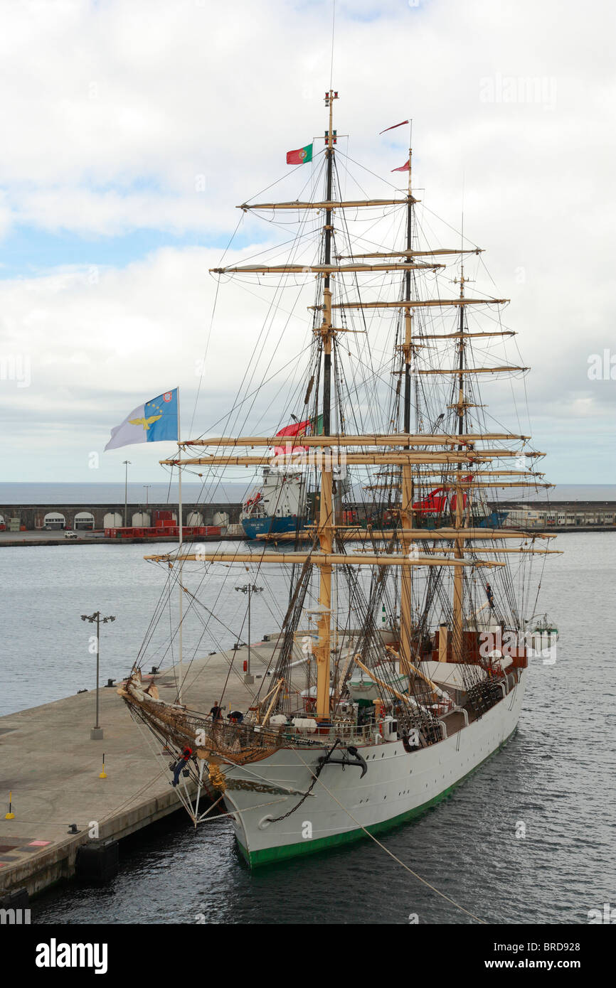 photo Training Ship Danmark https www alamy com stock photo danish training ship danmark visiting the portuguese city of ponta 31639952 html