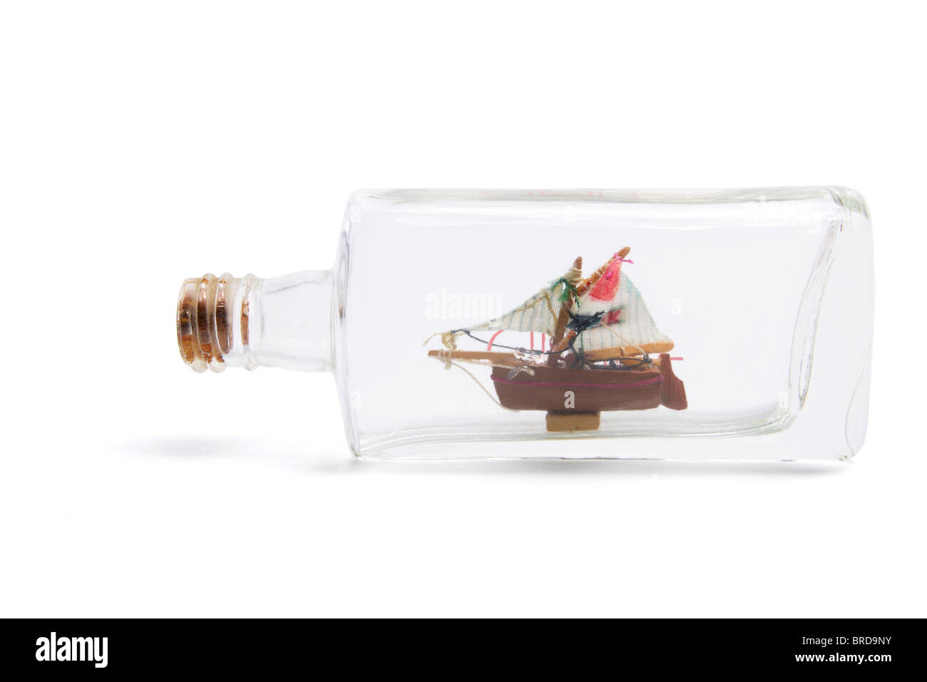 Ship in a Bottle Stock Photo