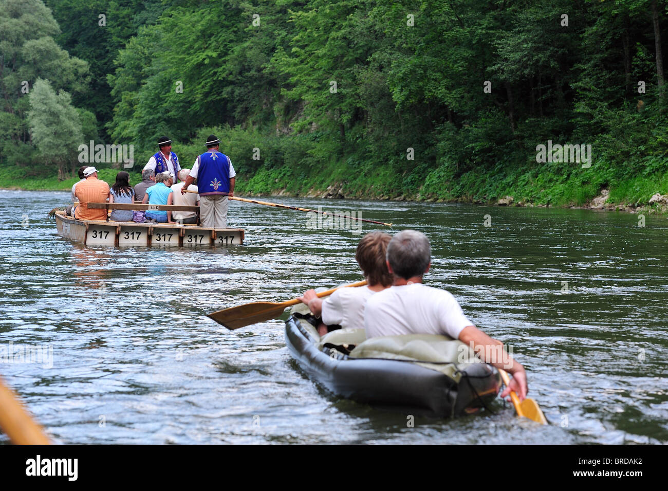 Polish Rivere Raft Rafting dunajec river poland hi-res stock photography and images - Alamy