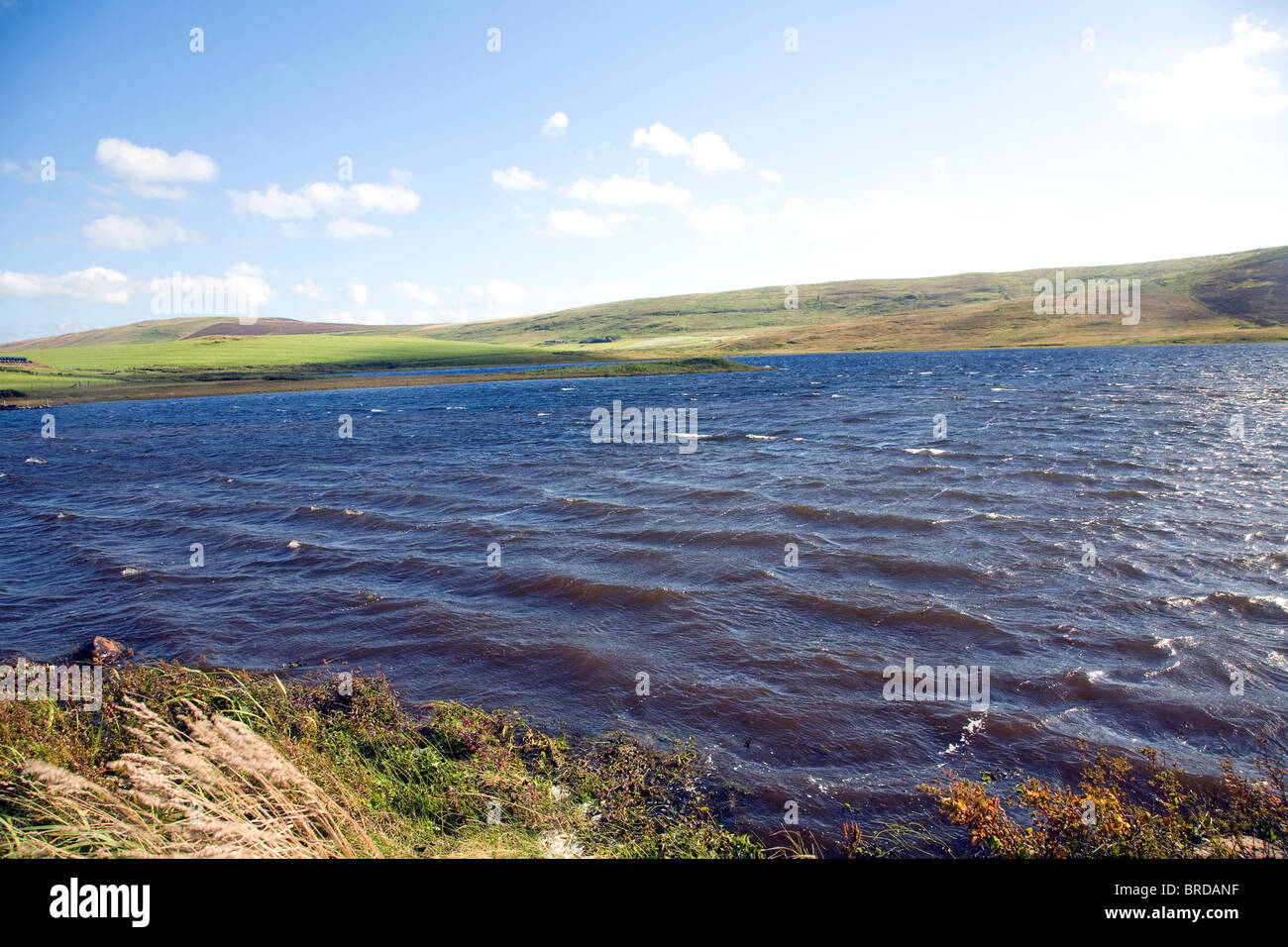 Loch of Tingwall, Mainland, Shetland Islands, Scotland Stock Photo