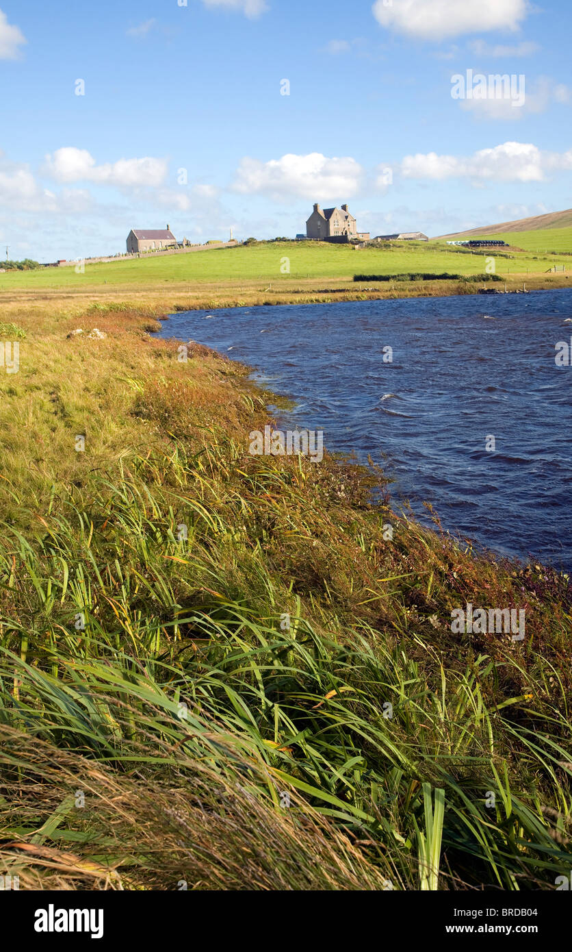 Loch of Tingwall, Mainland, Shetland Islands, Scotland Stock Photo