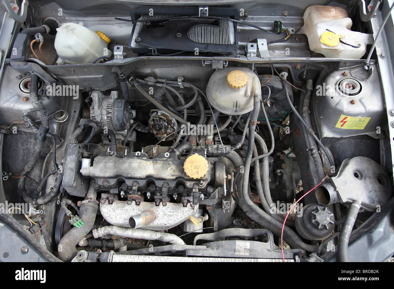 Detail image of an engine block of a car Stock Photo Alamy