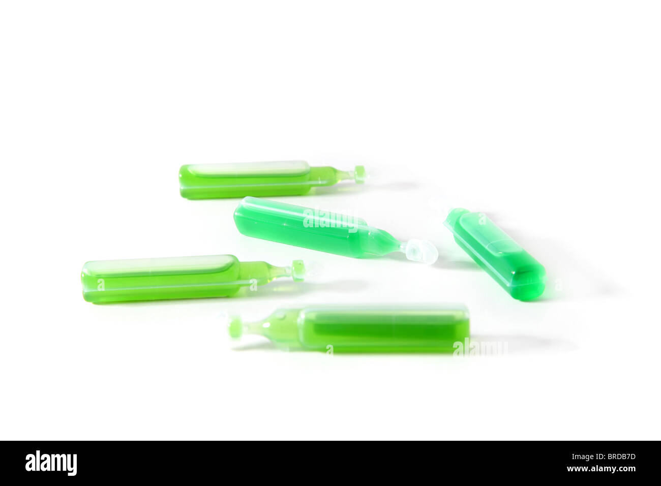 Several bipoules of stylized doping. All isolated on white background. Stock Photo