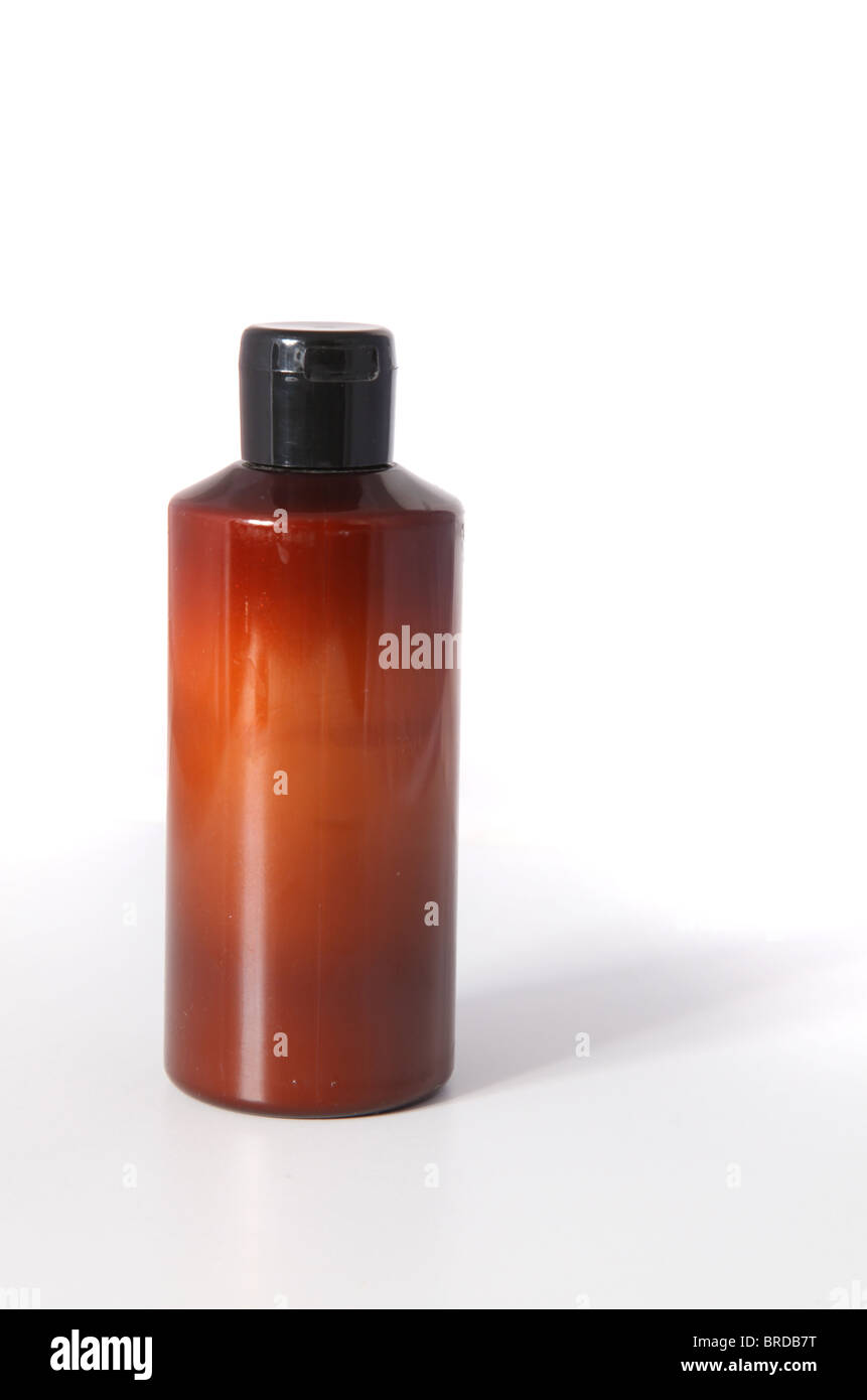 Isolated brown flask of a potion. Stock Photo