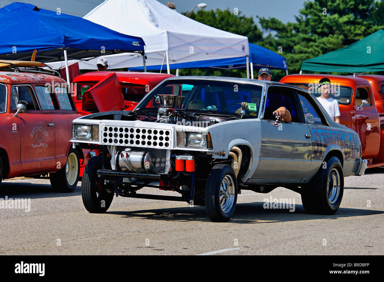 1978 Chevy Malibu on the Road at the 2010 Street Rod Nationals in Louisville Stock Photo