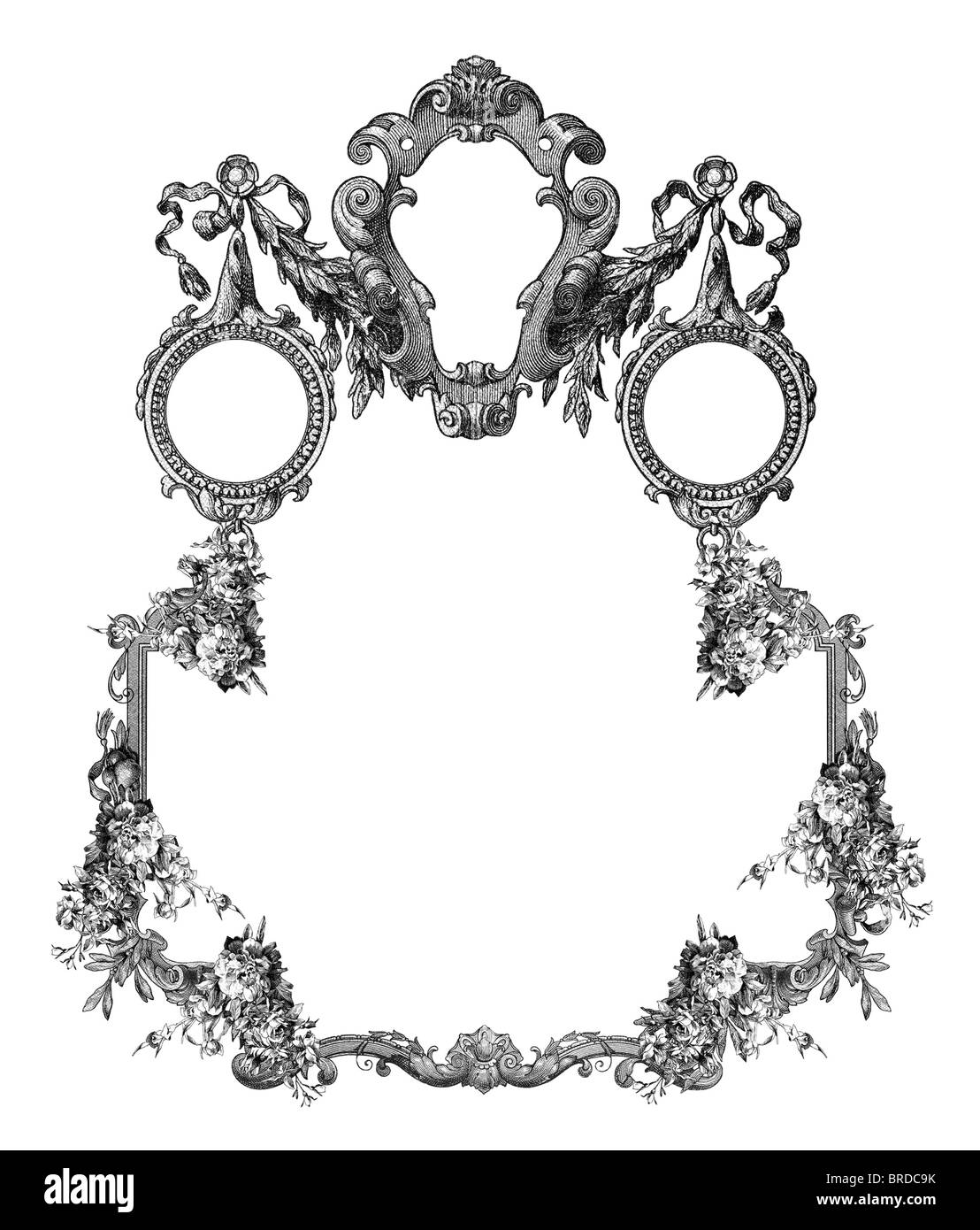 Luxuriously illustrated old victorian frame Stock Photo Alamy