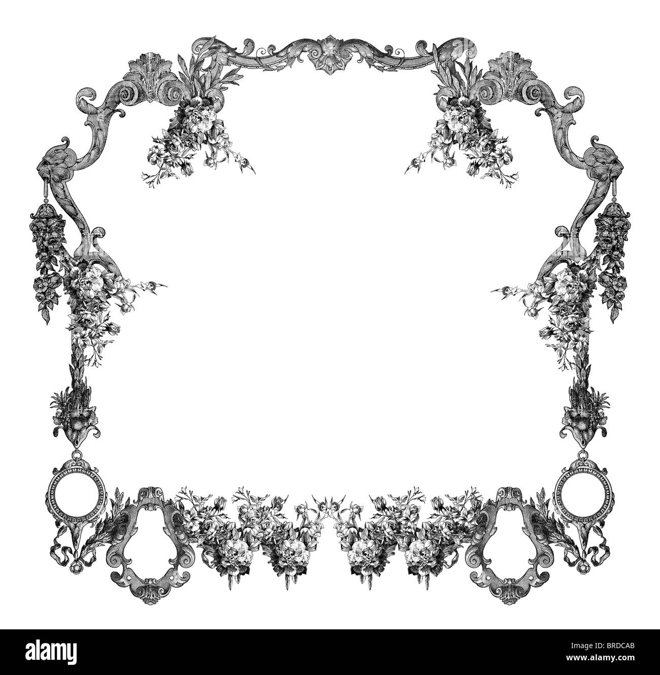 Luxuriously illustrated old victorian frame Stock Photo Alamy