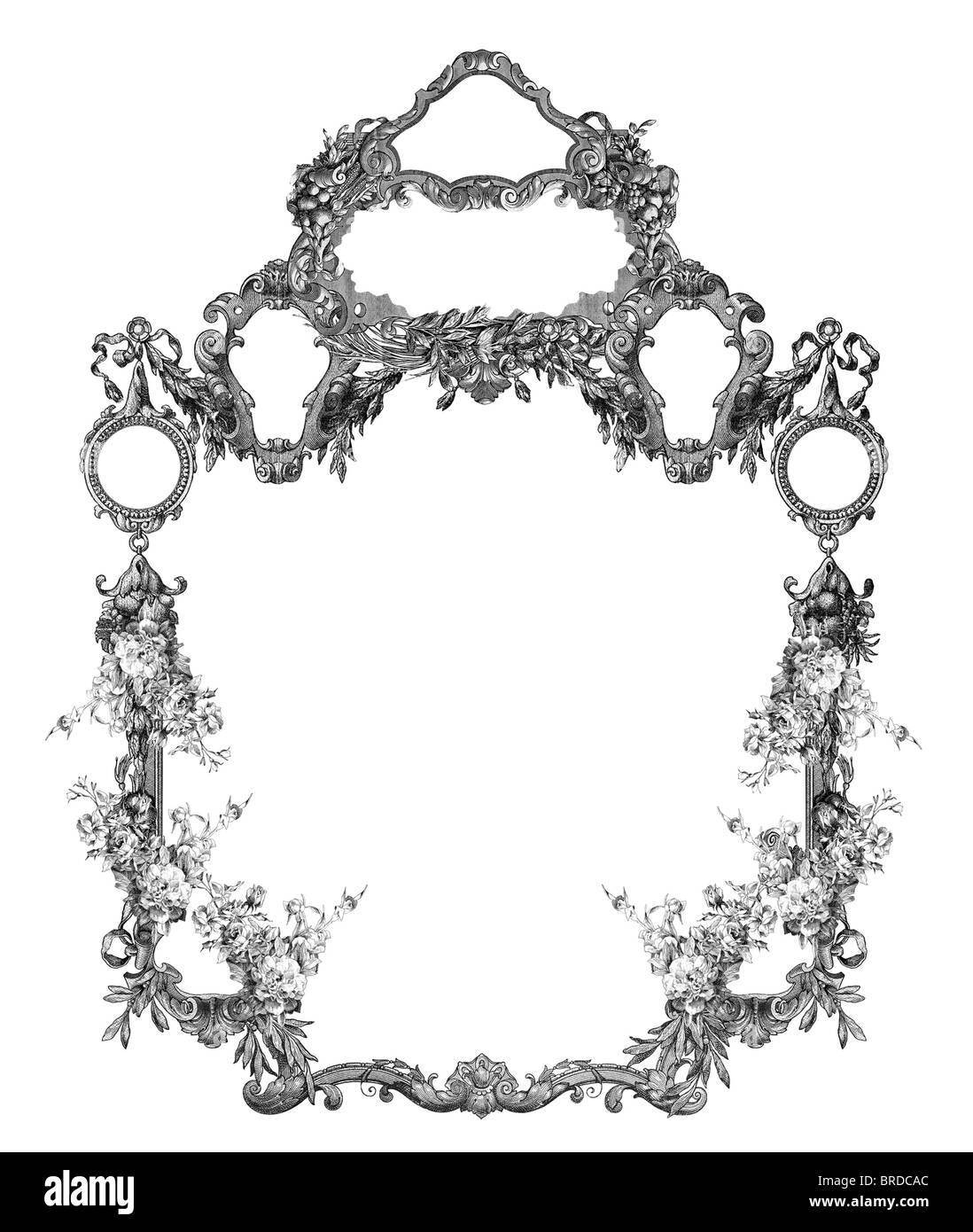 Luxuriously illustrated old victorian frame Stock Photo Alamy