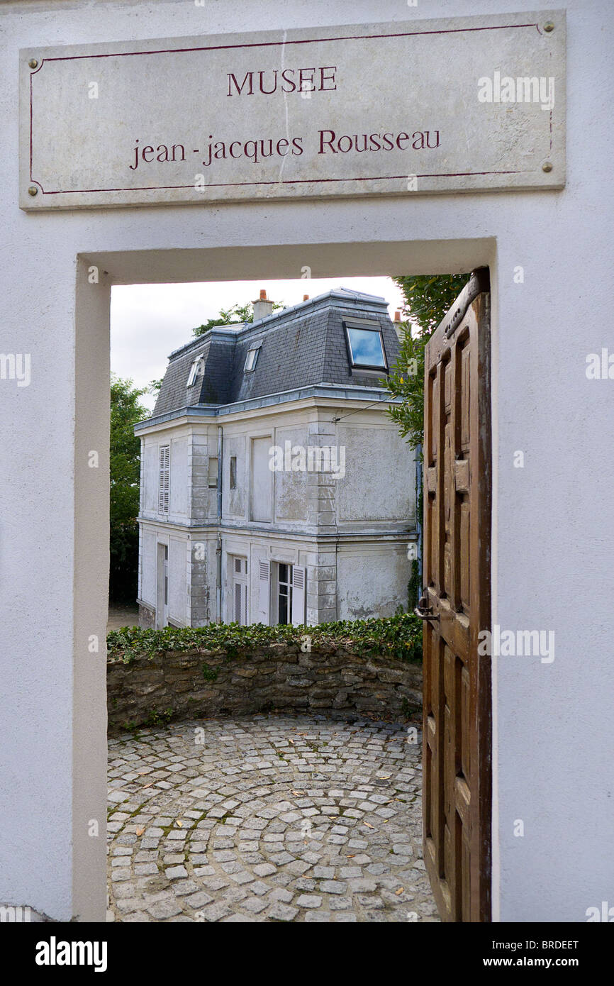 Jean Jacques Rousseau museum, at Montmorency Stock Photo - Alamy