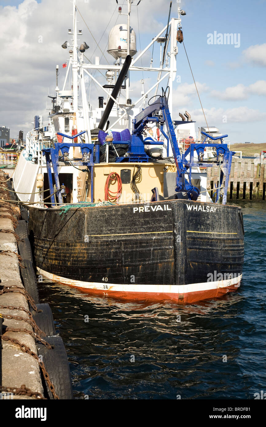 Trawler Prevail of Whalsay, Lerwick, Shetland Islands, Scotland Stock Photo
