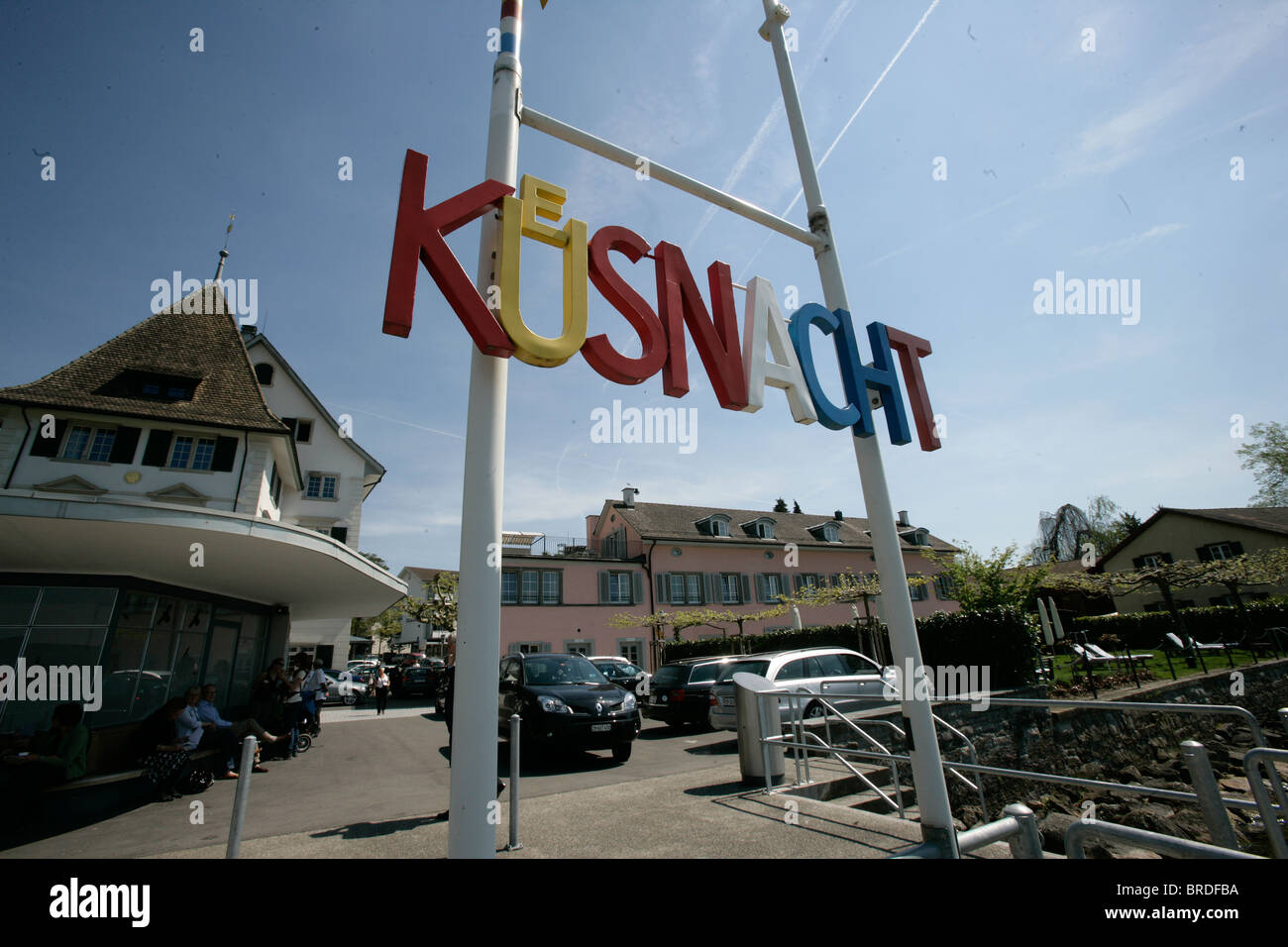 Kusnacht, a municipality in the district of Meilen, in the canton of Zurich, Switzerland, Europe. It stands on Lake Zurich. Stock Photo