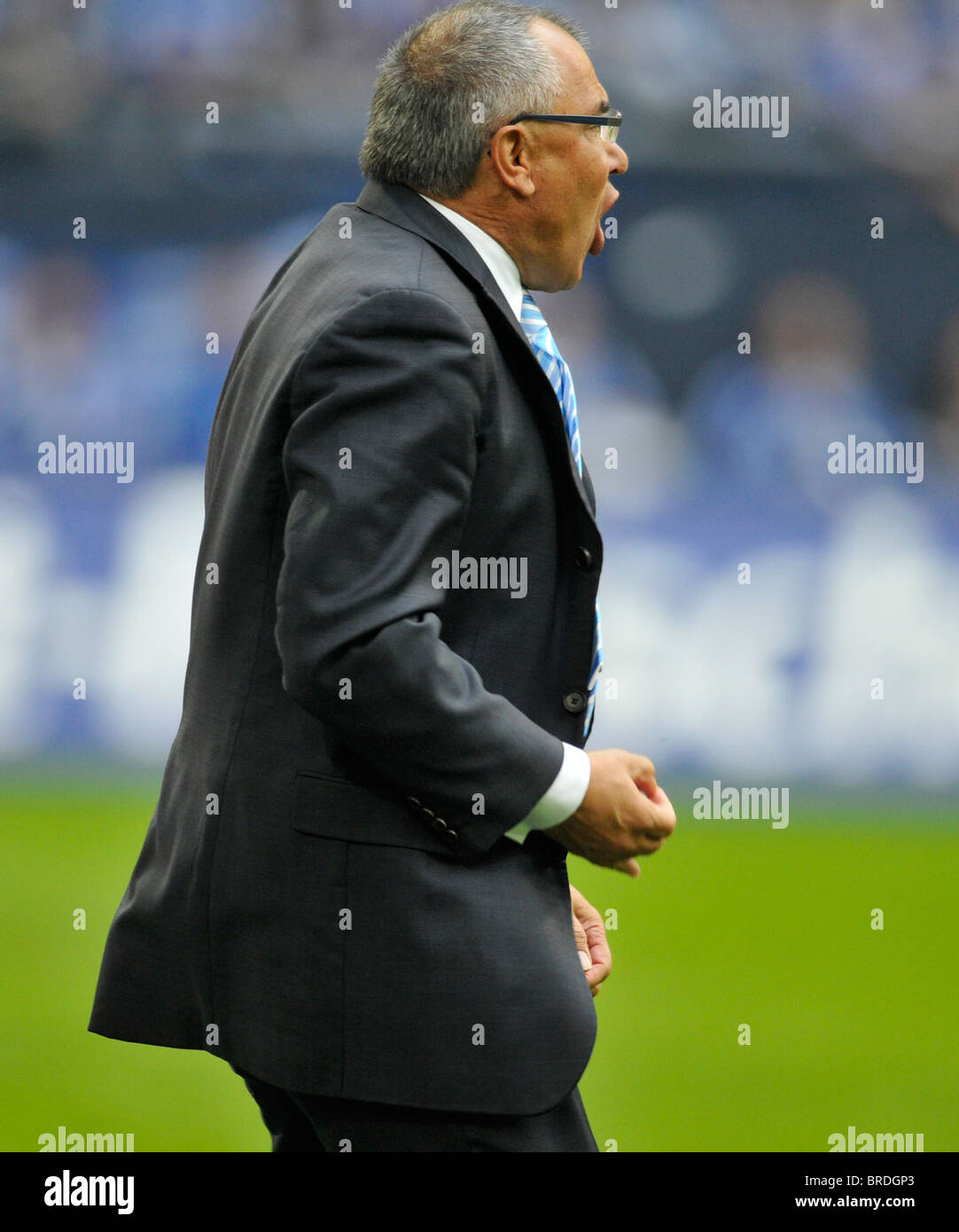 German Football Bundesliga FC Schalke 04 coach and team manager Felix Magath Stock Photo Alamy