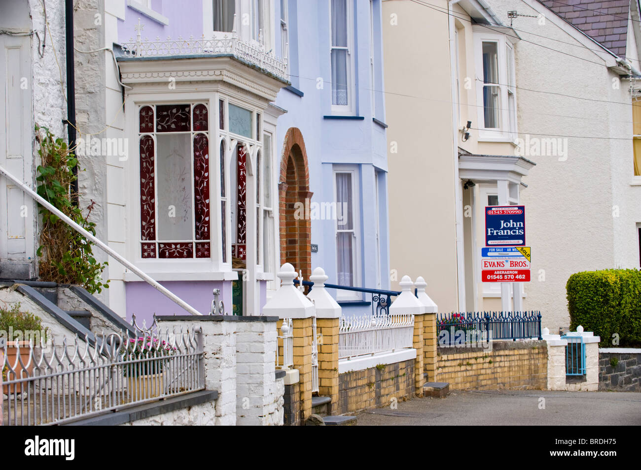 Period house for sale in the Welsh seaside holiday resort of New Quay Ceredigion West Wales UK