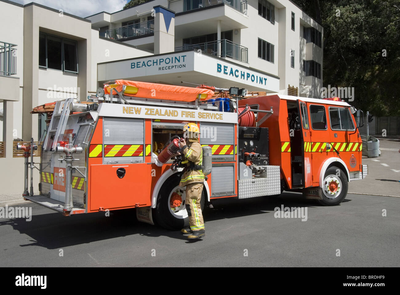 New Zealand Fire Service Stock Photo Alamy