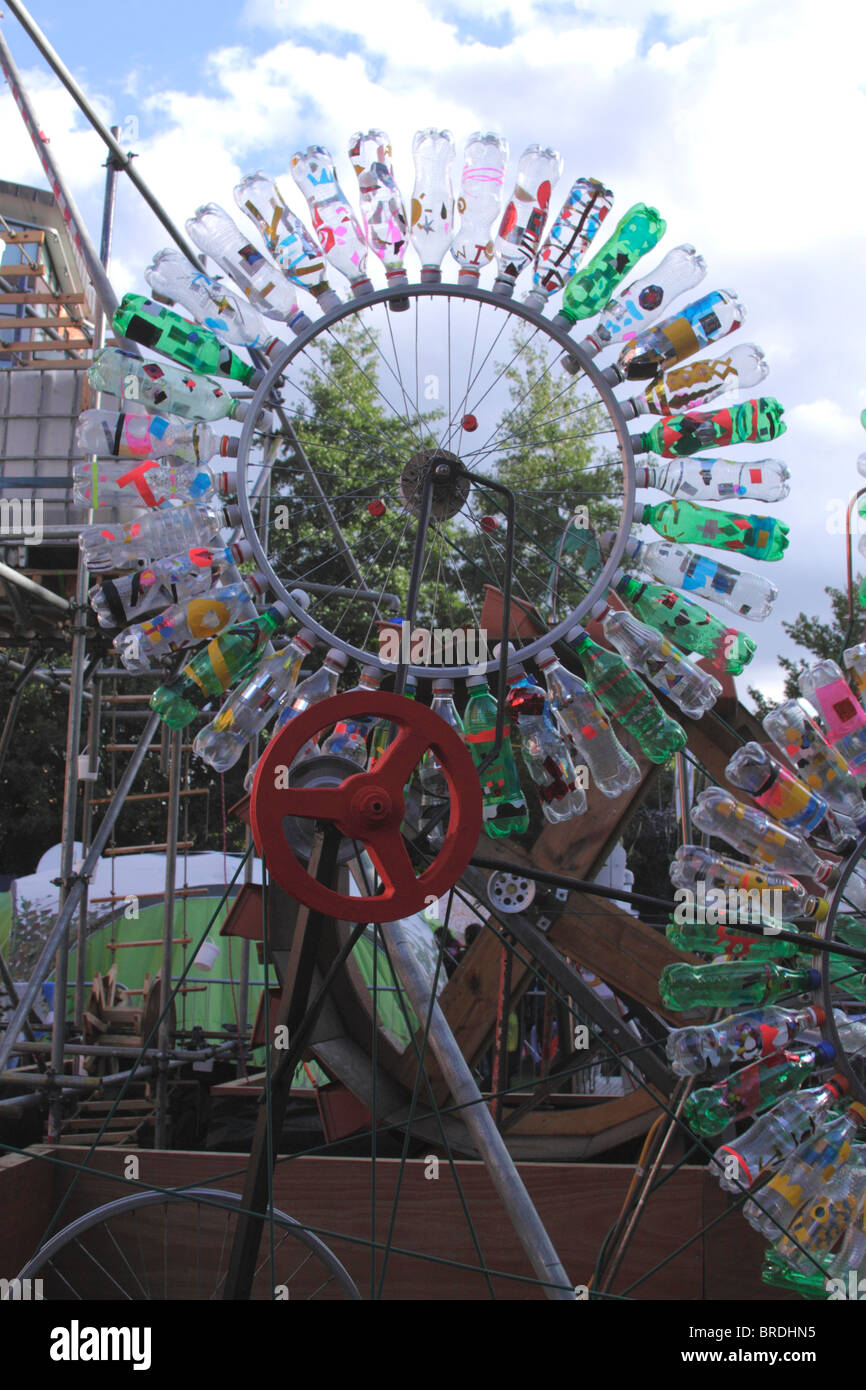 Plastic Bottle wheel at The Mayor's Thames Festival 2010 Stock Photo ...