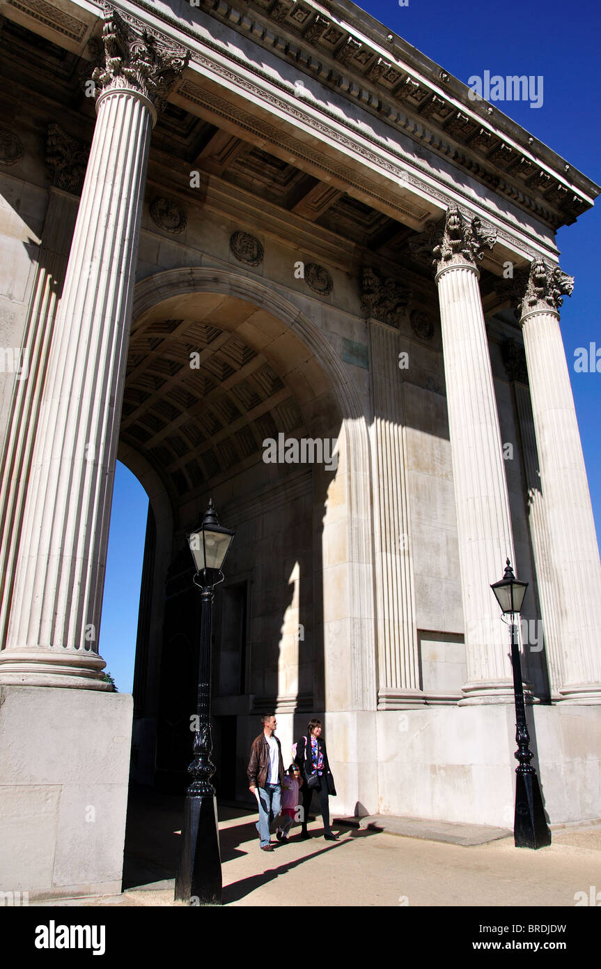 Wellington Arch, Hyde Park Corner, City of Westminster, Greater London, England, United Kingdom Stock Photo