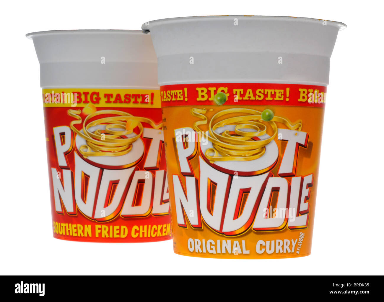 Pot Noodle food isolated on ”white background”, Pot Noodle Stock Photo