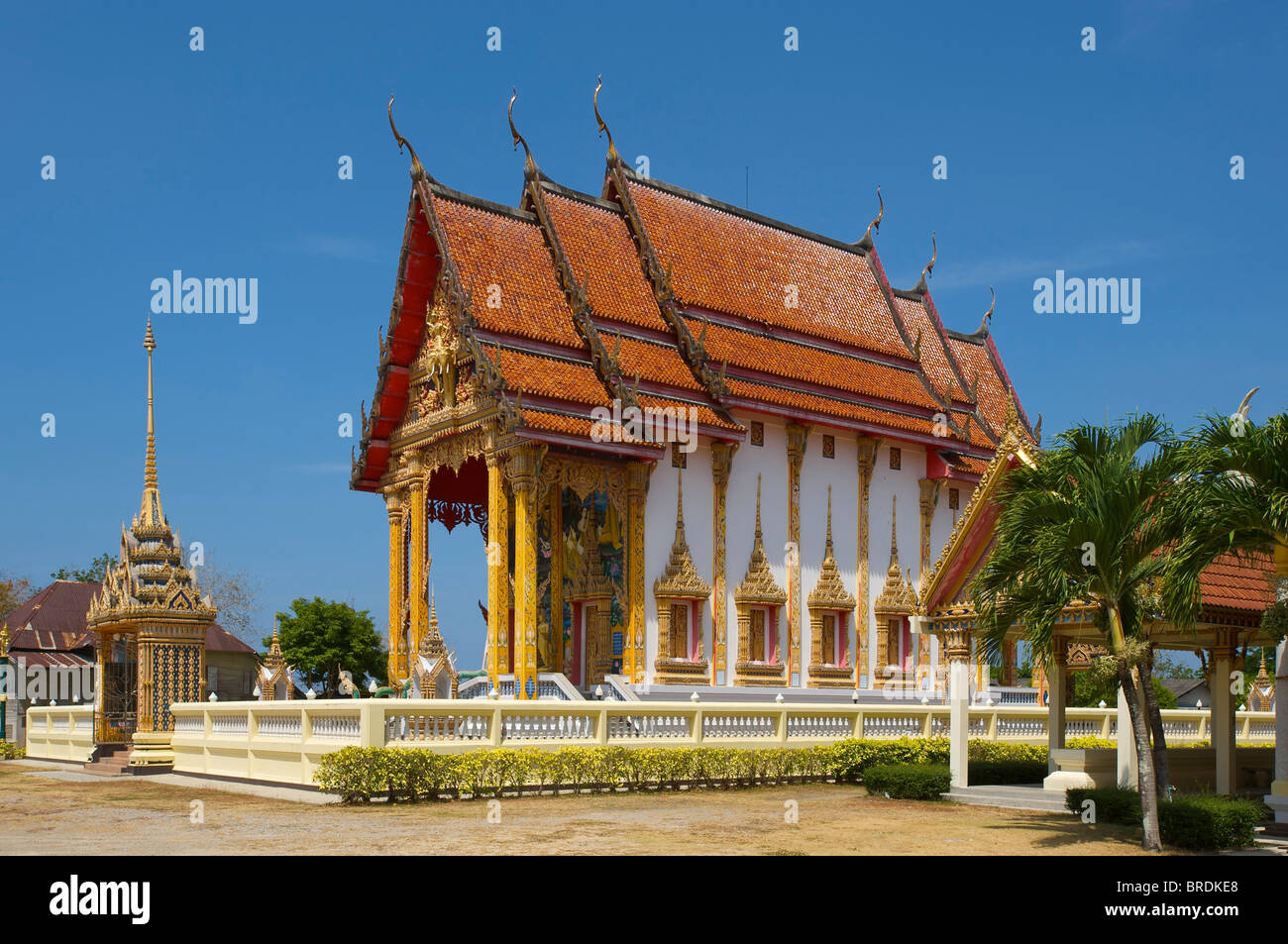 Temple nearby Thalang, Choeng Thale, Phuket, Thailand Stock Photo