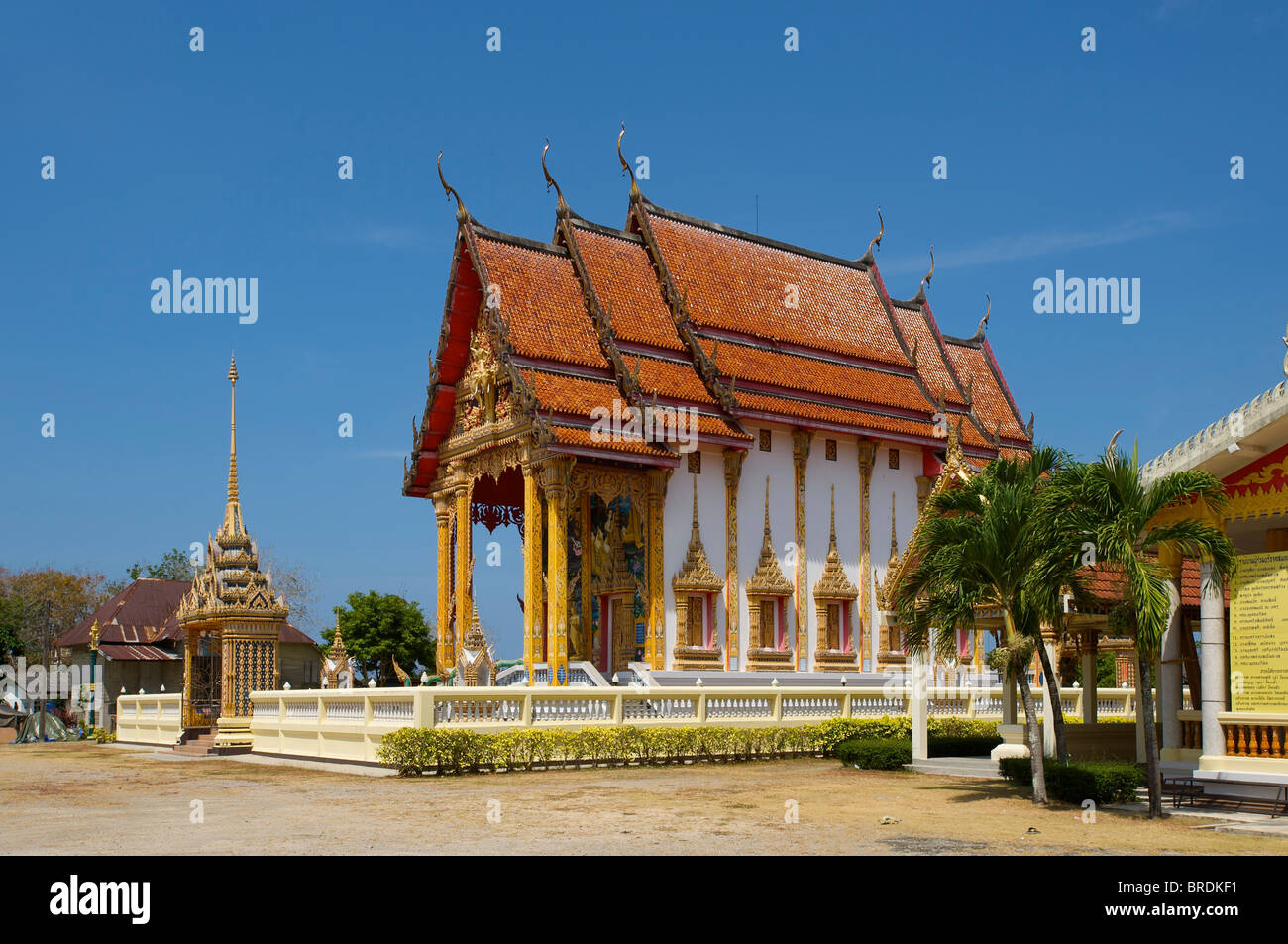 Temple nearby Thalang, Choeng Thale, Phuket, Thailand Stock Photo