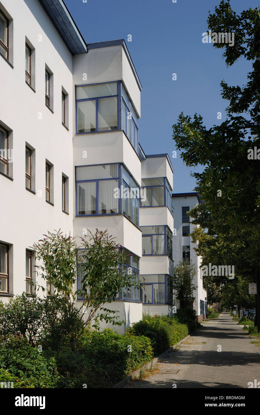 Weisse Stadt, White City, Berlin Modernist Housing Estates, UNESCO World Heritage Site, Reinickendorf, Berlin, Germany, Europe. Stock Photo