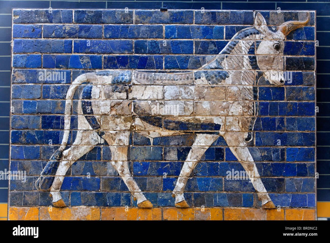 Relief from Ishtar Gate, Archeology Museum, Babylon, Istanbul, Turkey Stock Photo