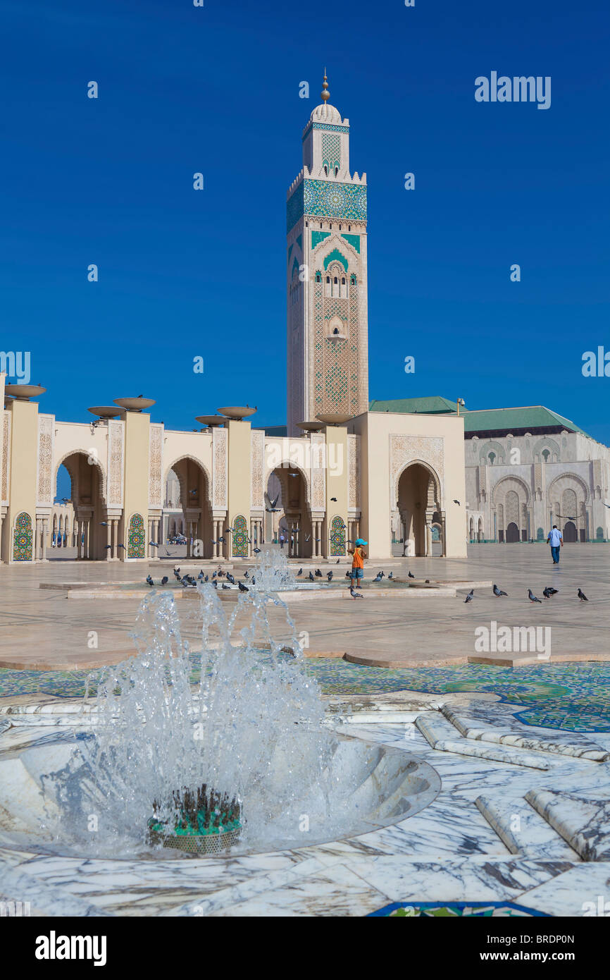 Hassan II Mosque, Casablanca, Morocco Stock Photo