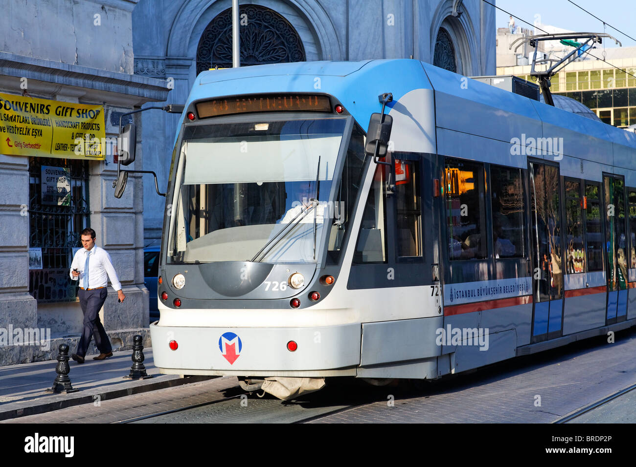 Electric tram, Istanbul, Turkey Stock Photo