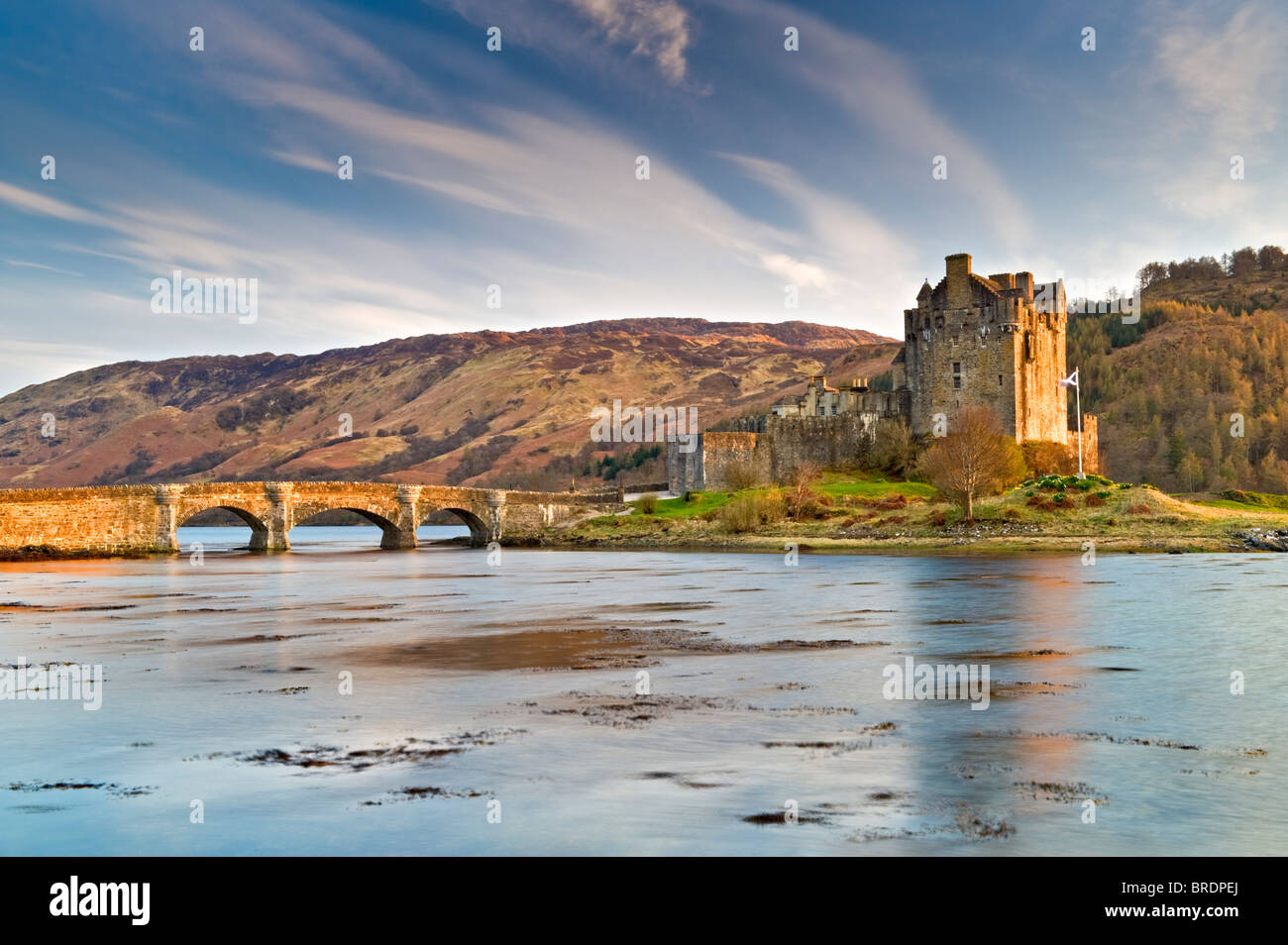 Eilean Donan Castle, Loch Duich, Scottish Highlands, Scotland, UK Stock Photo