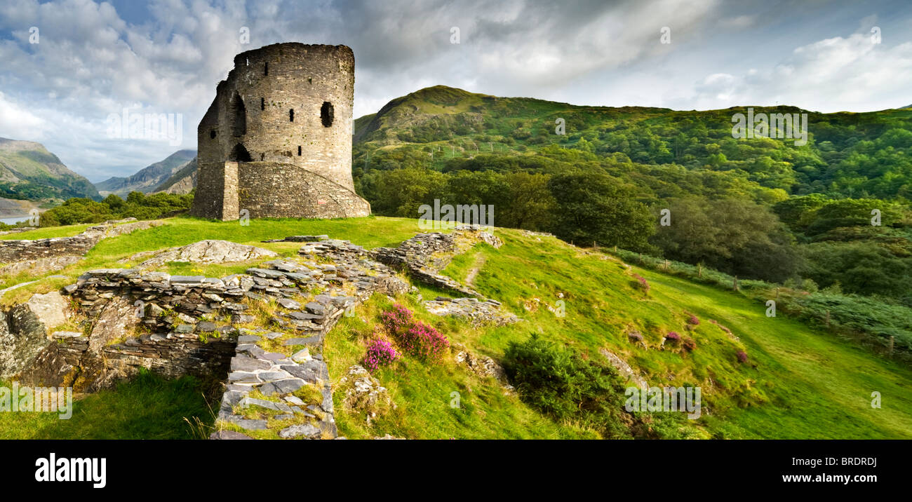 Dolbadarn Castle, Llanberis Pass, Snowdonia National Park, North Wales, UK Stock Photo