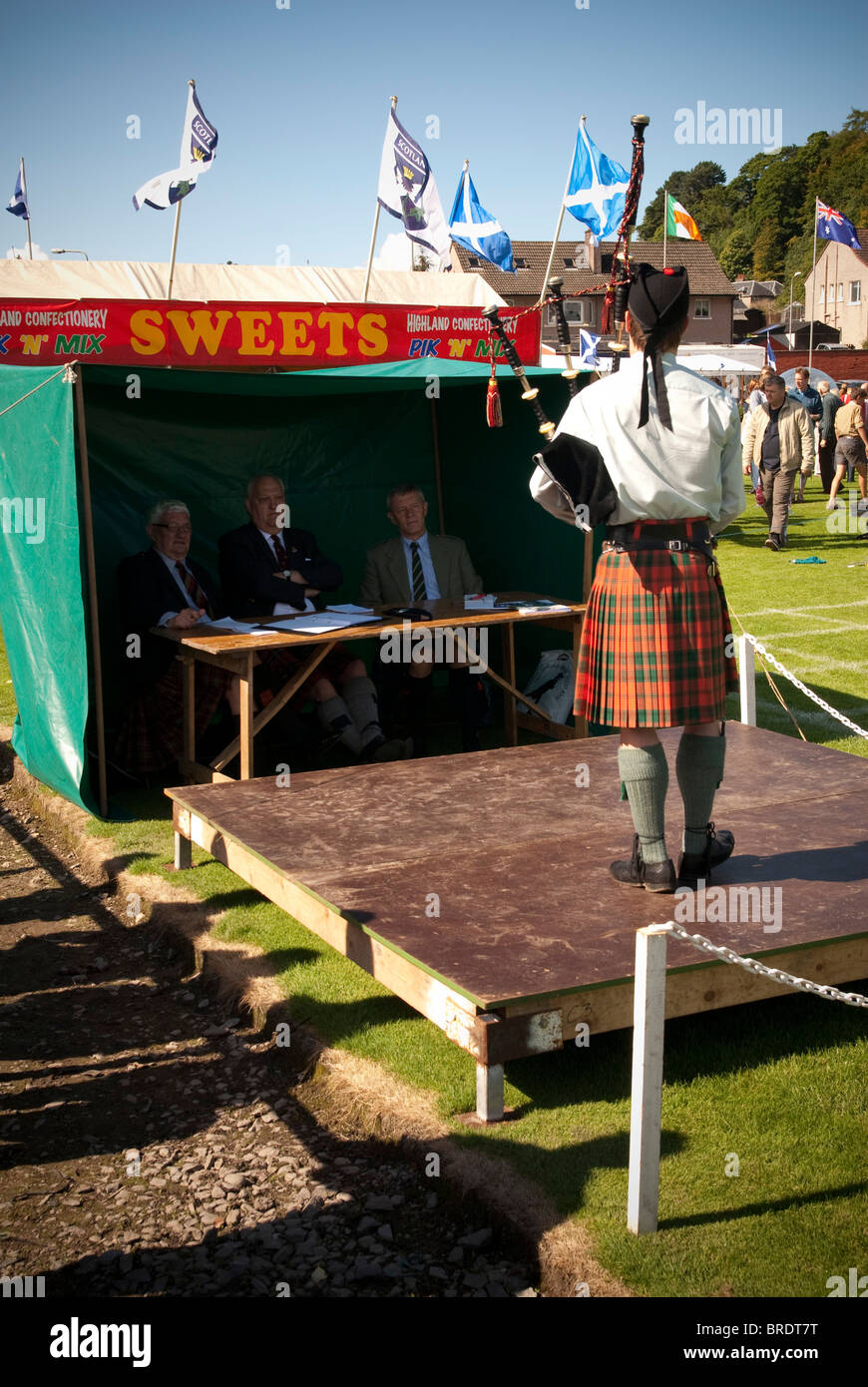 scottish bagpipe player festival