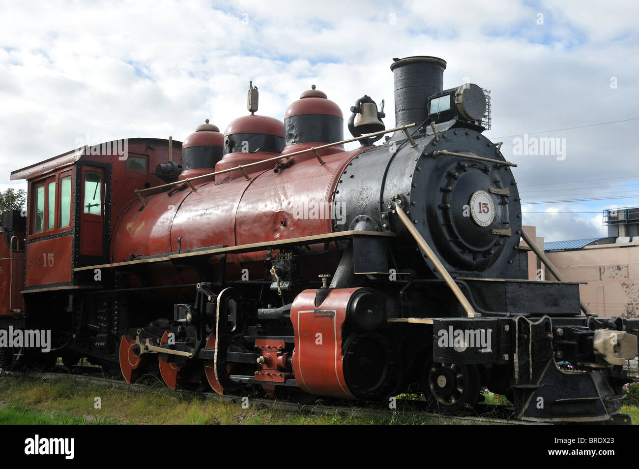 old train in street museum, Riobamba, Ecuador Stock Photo Alamy