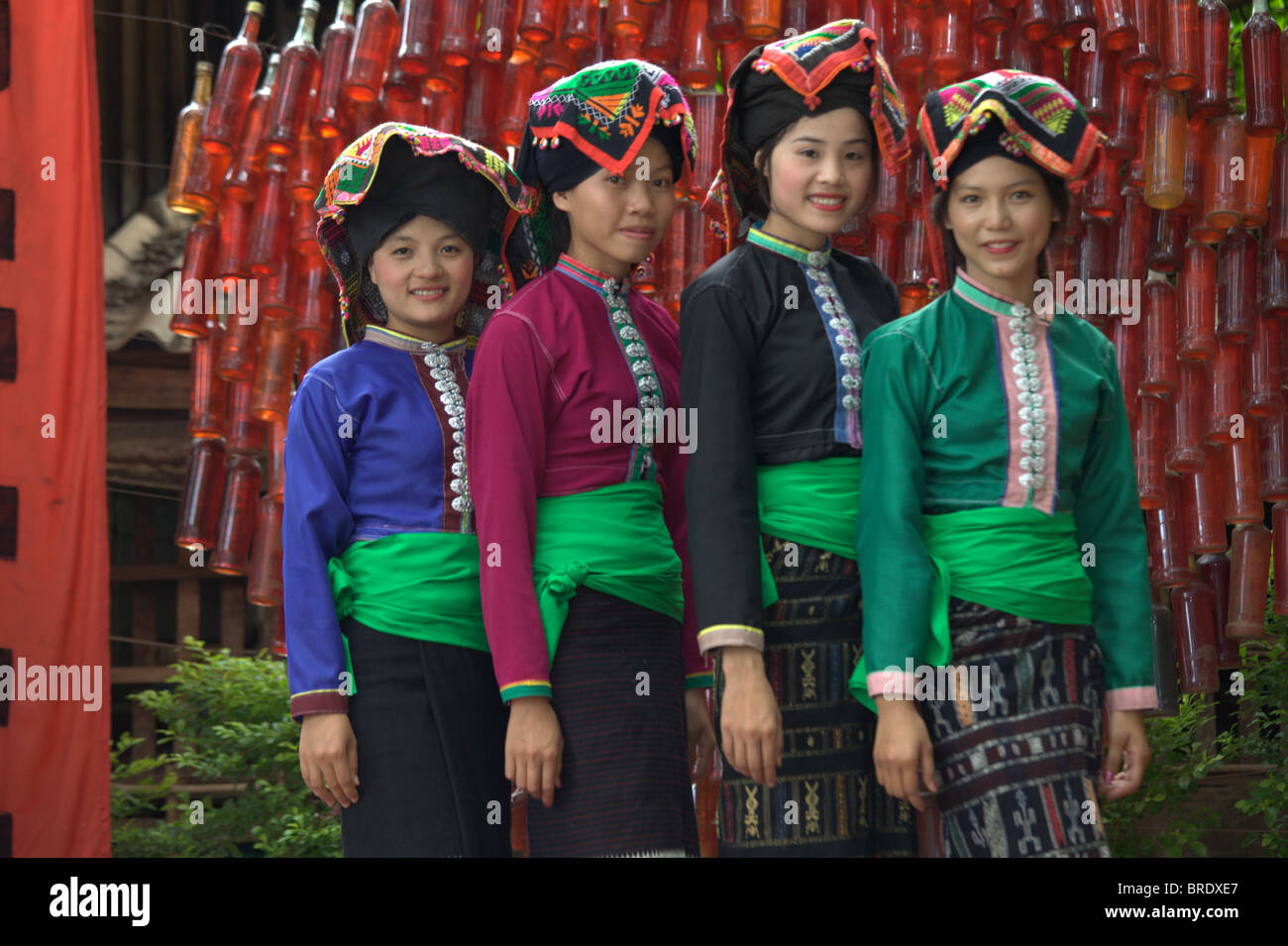 Laos Fashion Show For Ethnic Clothes Of Hmong People Stock Photo Alamy