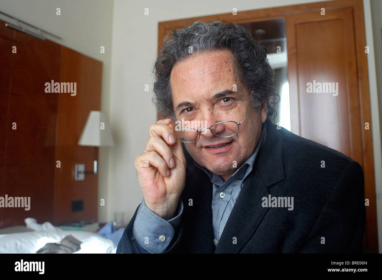 Ricardo Piglia, Argentinian Writer, Barcelona, Spain. Stock Photo