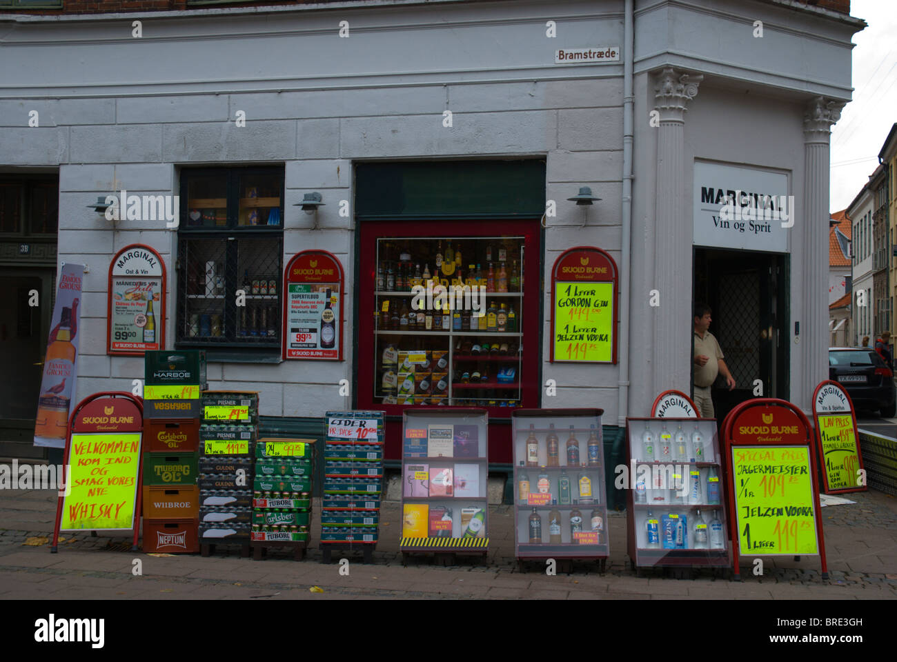 Shop selling cheap alcohol Helsingor north Sjaelland Denmark Europe Stock  Photo - Alamy