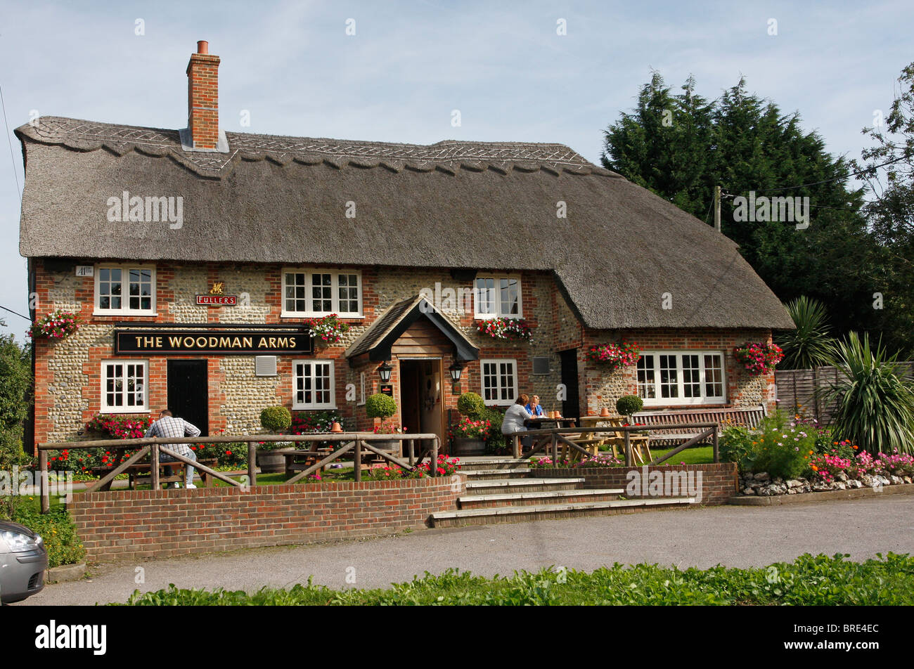 The Woodman Arms, Hammerpot, West Sussex Stock Photo