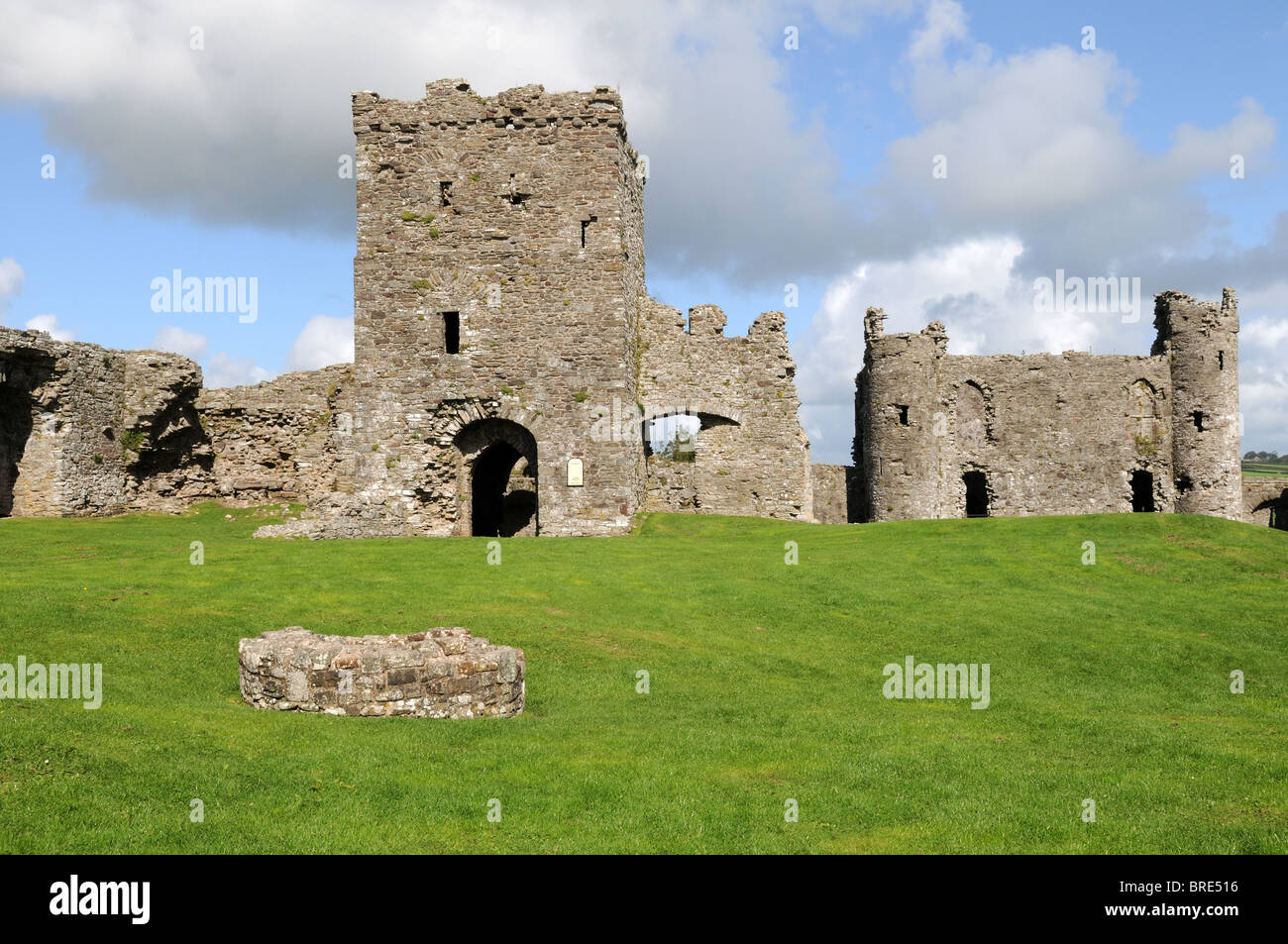 Llansteffan Castle Carmarthenshire Wales Cymru UK GB Stock Photo