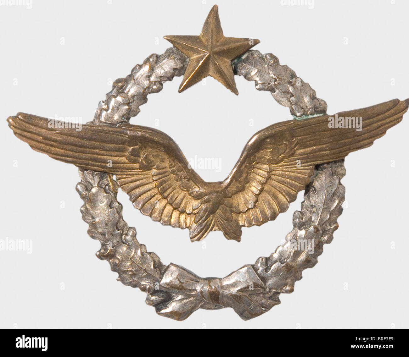 The following pieces are offered from the estate of French World War I flying ace Armand Pinsard. With 27 confirmed victories, Pinsard ranks 8th on the list of French fighter pilots., Pinsard enlisted in historic, historical, 1910s, 20th century, troop, troops, armed forces, military, militaria, army, wing, group, air force, air forces, jewellery, jewelry, object, objects, stills, clipping, clippings, cut out, cut-out, cut-outs, Stock Photo